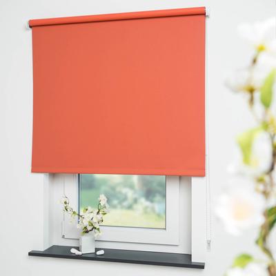 Seitenzugrollo LIEDECO "Uni" Gr. 13, orange (terra), B:62cm H:130cm, Polyester, Rollos Image