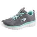 Sneaker SKECHERS "Graceful - Get Connected" Gr. 36, grau (grau, mint) Damen Schuhe mit Memory Foam, Freizeitschuh, Halbschuh, Schnürschuh Bestseller