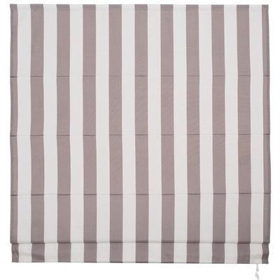 Raffrollo LIEDECO Gr. 2, braun (hellbraun, weiß), B:80cm H:190cm, Obermaterial: 100% Polyester, Raffrollos Image