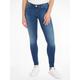 Skinny-fit-Jeans TOMMY JEANS Gr. 34, Länge 30, blau (new niceville mid blue) Damen Jeans Röhrenjeans