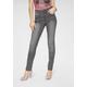 Slim-fit-Jeans ARIZONA "Curve-Collection" Gr. 44, N-Gr, grau (grey used) Damen Jeans Röhrenjeans