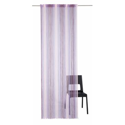 Fadenvorhang WECKBRODT "Rebecca" Gr. 3, lila (flieder), B:98cm H:245cm, Polyester, Gardinen, Fadengardine, Insektenschutz, transparent, kürzbar, Store Image