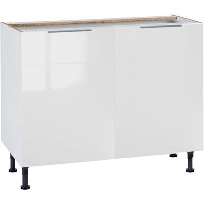 Unterschrank OPTIFIT "Tara", weiß (weiß glanz), B:100cm H:87cm T:58,4cm, Schränke, Breite 100 cm Image