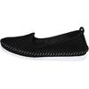 Slipper HEINE, Damen, Gr. 38, schwarz, Glattleder, Leder, sportlich, Schuhe
