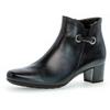 Stiefelette GABOR "St. Tropez", Damen, Gr. 37, schwarz, Glattleder, unifarben, elegant, Schuhe, mit Schmuckelement