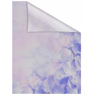Fensterfolie LICHTBLICK ORIGINAL "Hortensie" Gr. 4, lila (pastelllila), B:100cm L:130cm, PVC, Fensterfolien, selbstklebend, Sichtschutz Image