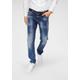 Straight-Jeans CIPO & BAXX "Red Dot" Gr. 36, Länge 34, blau (blue used) Herren Jeans Straight Fit