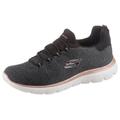 Slip-On Sneaker SKECHERS "SUMMITS" Gr. 41, schwarz (schwarz, meliert) Damen Schuhe Sneaker