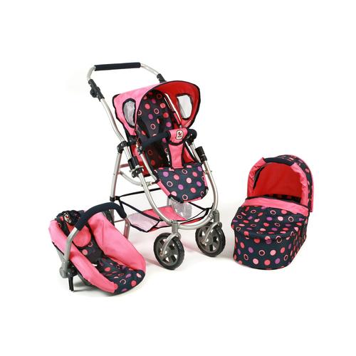 „Kombi-Puppenwagen CHIC2000 „“Emotion All In 3in1, Corallo““ Puppenwagen orange (corallo) Kinder Puppenwagen -trage inkl. Babywanne, Babyschale und Sportwagenaufsatz“