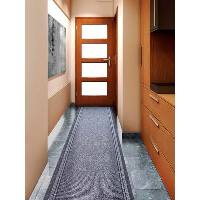 Läufer "Schmutzfangläufer MALAGA, Made in Belgium", grau, B:66cm H:6mm L:1350cm, Polypropylen (PP), PRIMAFLOR-IDEEN IN TEXTIL, Teppiche, Schmutzfangläufer, Schmutzfangmatte, meliert, gesteift, strapazierfähig, rutschhemmend Image