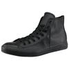 Sneaker CONVERSE "Chuck Taylor All Star Hi Monocrome Leather", Gr. 36,5, schwarz, Leder, sportlich, Schuhe Canvassneaker Sneaker high Sneakerboots Skaterschuh