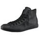 Sneaker CONVERSE "Chuck Taylor All Star Hi Monocrome Leather" Gr. 38, schwarz (black) Schuhe Bekleidung