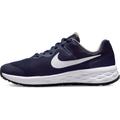 Laufschuh NIKE "REVOLUTION 6 (GS)" Gr. 38,5, blau (midnight, navy, white, flat, pewter) Schuhe Kinder