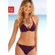 Triangel-Bikini BRUNO BANANI Gr. 34, Cup C, rot (bordeau) Damen Bikini-Sets Ocean Blue