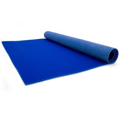 Läufer "PODIUM, Made in Belgium", blau, B:100cm H:2,6mm L:700cm, Polypropylen (PP), PRIMAFLOR-IDEEN IN TEXTIL, Teppiche, Breite 100 cm, robuster Nadelfilz, Uni-Farben Image