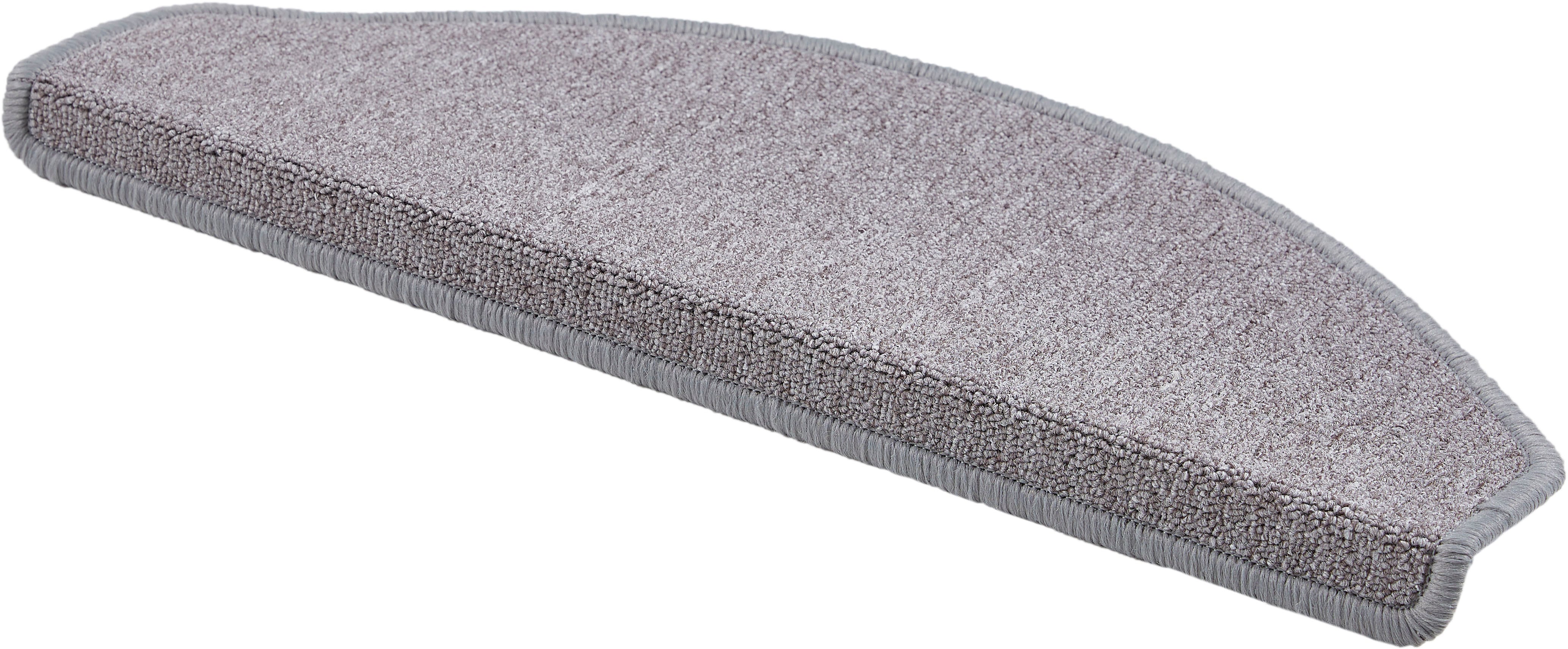 Stufenmatte ANDIAMO "Bob, Made in Poland" Gr. 22, grau, B:65cm H:4,5mm L:28cm, Kunstfaser, Teppiche, melierte Schlinge, selbstklebend, Set mit 2 Stück oder 15 Stück