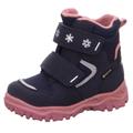 Winterstiefel SUPERFIT "HUSKY1 WMS: Mittel" Gr. 25, blau (navy, rosa) Kinder Schuhe Lauflernschuhe