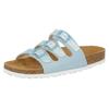 Pantolette LICO "Slipper Bioline Free Kids", Gr. 32, blau, Synthetik, Schuhe