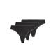 Slip TOMMY HILFIGER UNDERWEAR "3P THONG" Gr. L (40), 3 St., schwarz (black, black, black) Damen Unterhosen Klassische Slips