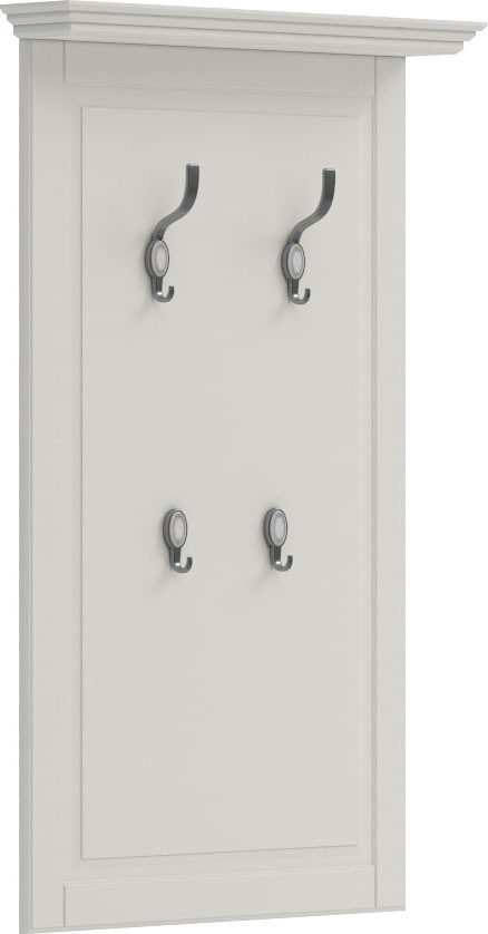 Garderobenpaneel HOME AFFAIRE "Evergreen", weiß (elfenbein weiß), B:70cm H:108,8cm T:12,5cm, MDF, Spanplatte, Garderobenpaneele, Garderobenpaneel, hochwertig UV lackiert
