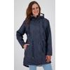 Regenjacke DEPROC ACTIVE "Friesennerz ankerglutliebe WOMEN", Damen, Gr. 48 (XL), blau (navy), Obermaterial: 100% Polyurethan; Futter: 100% Polyester, casual, figurumspielend, Langarm gerader Abschluss mit Druckknopf, Jacken, auch in Großen Größen...
