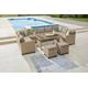 Gartenlounge-Set KONIFERA "Rotterdam" Sitzmöbel-Sets grau (grau, beige) Gartenmöbel-Set Outdoor Möbel