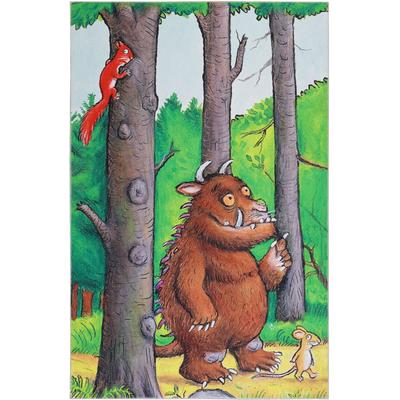 Kinderteppich DER GRÜFFELO "Wanderlo GR-0171", bunt, B:140cm H:6mm L:220cm, Baumwolle, Polyester, Teppiche, aktueller Grüffelo Teppich, Kurzflor mit hohem Baumwollanteil Image