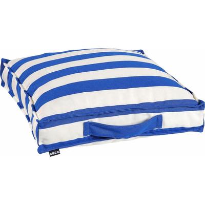 Sitzkissen H.O.C.K. "Classic Streifen Outdoor", blau (blau, gestreift), B:50cm H:10cm L:50cm, Polyacryl, Dekokissen_Sitzkissen_Kissenhüllen, wasser- und schmutzabweisend Image