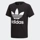 T-Shirt ADIDAS ORIGINALS "TREFOIL TEE" Gr. 152, schwarz-weiß (black, white) Kinder Shirts T-Shirts