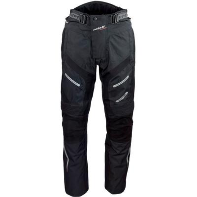 Motorradhose ROLEFF "RO 460" Gr. M, schwarz, Hosen, M, N-Gr, Obermaterial: 100% Polyester. Applikation: 100% Rindnubukleder. Innenfutter: 100% Polyester, wind- und wasserdicht, atmungsaktiv