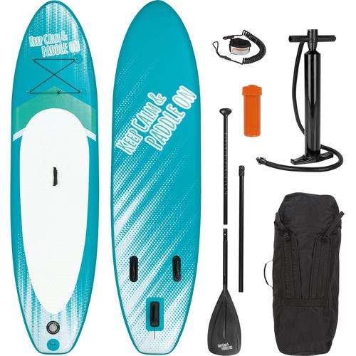 „Inflatable SUP-Board MAXXMEE „“MAXXMEE Stand-Up Paddle-Board 2021″“ Wassersportboards Gr. 9,8 300 cm, blau (türkis, weiß) Stand Up Paddle“