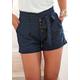 Shorts LASCANA Gr. 44, N-Gr, blau (marine) Damen Hosen Shorts Strandshorts