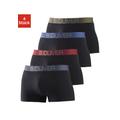 Boxer S.OLIVER Gr. S, 4 St., bunt (schwarz, khaki, schwarz, bordeau x, blau,, grau) Herren Unterhosen Wäsche