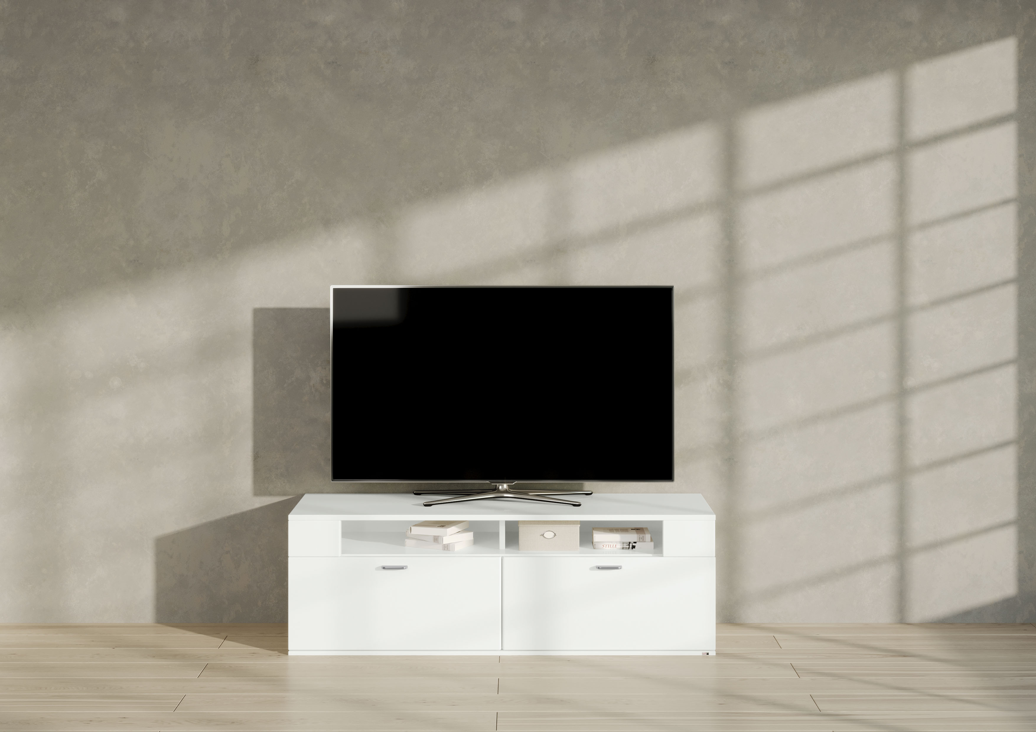 Lowboard "TACOMA", weiß (weiß arctic hochglanz), B:150cm H:52,2cm T:50,2cm, SET ONE BY MUSTERRING, Sideboards, Lowboard, Typ 34, Breite 150 cm