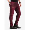 Slim-fit-Jeans CIPO & BAXX Gr. 29, Länge 32, rot (bordeau) Herren Jeans Slim Fit