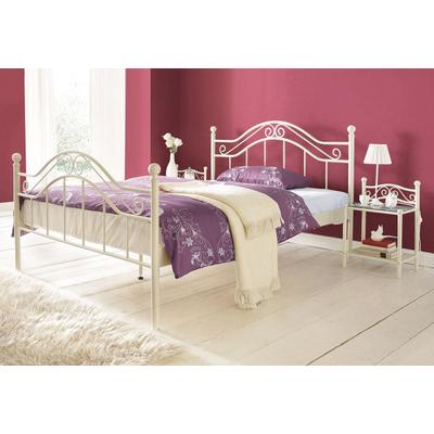 Metallbett HOME AFFAIRE, beige (cremeweiß), L:210cm, Betten Image