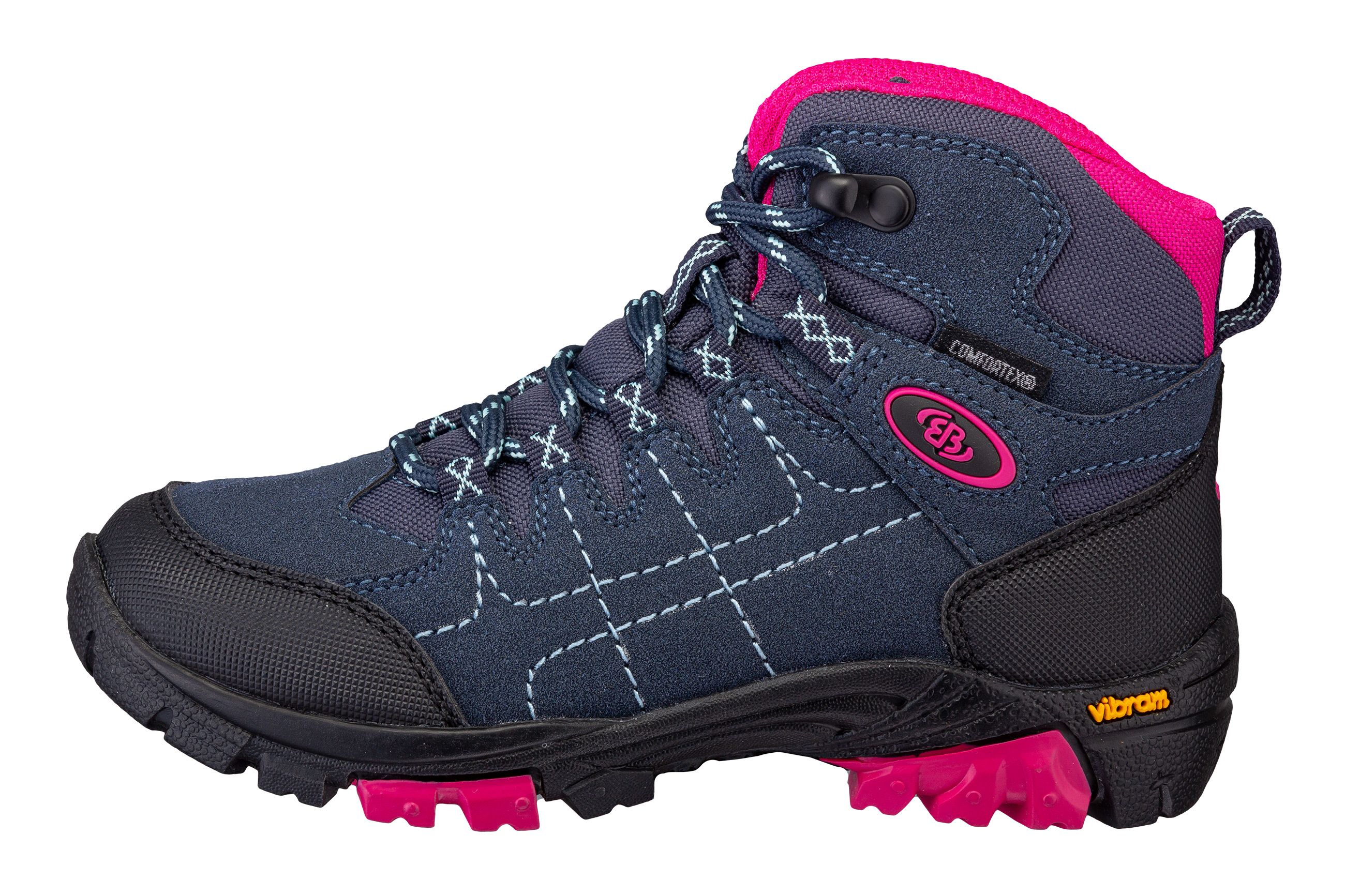Outdoorschuh BRÜTTING "Outdoorstiefel Mount Shasta Kids High", Gr. 37, blau, Synthetik, Schuhe Image