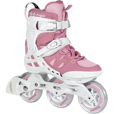 Inlineskates POWERSLIDE "Phuzion Argon Rose 100" Gr. 38, rosa (rosa, weiß), Inlineskates_Rollschuhe_Schlittschuhe, Kinder, 38, Kunstfaser, Lederimitat