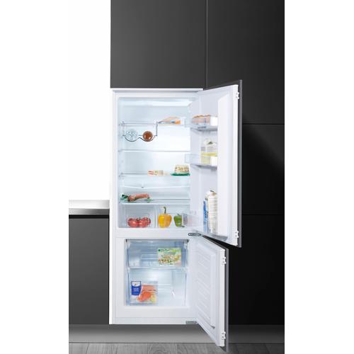 F (A bis G) AMICA Einbaukühlgefrierkombination Kühlschränke 144 cm hoch weiß Kühl-Gefrierkombinationen Kühlgefrierkombinationen