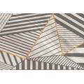 ARCHITECTS PAPER Fototapete "Atelier 47 Stripes Marble 3" Tapeten Gr. B/L: 4 m x 2,7 m, beige (creme, grau, gold) Fototapeten 3D