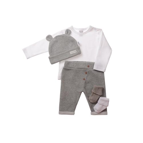 „Erstausstattungspaket LILIPUT „“Erstausstattungsset““ Gr. 80, grau Baby KOB Set-Artikel Outfits in kuschelweicher Qualität“