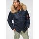 Parka ALPHA INDUSTRIES "N3B VF 59" Gr. S, blau (marine) Herren Jacken Parkas