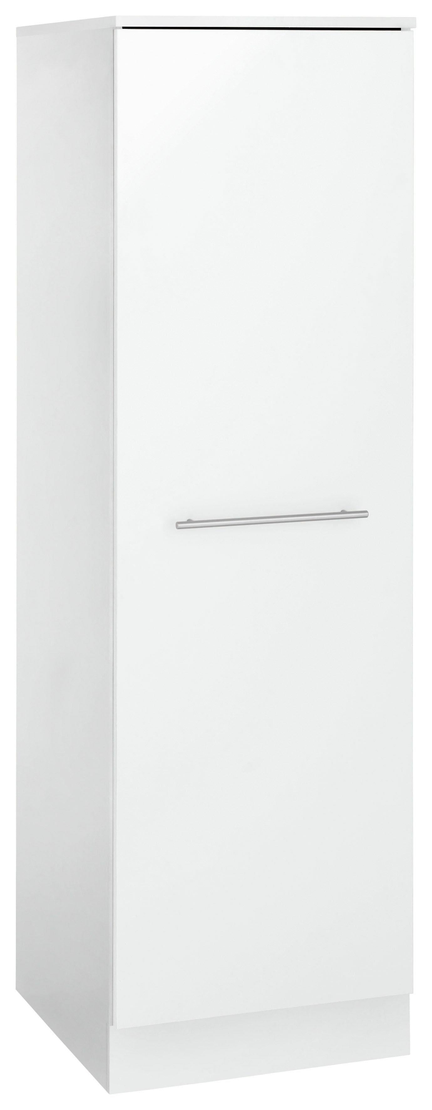 Vorratsschrank WIHO KÜCHEN "Flexi2", weiß (front: weiß glanz, korpus: weiß), B:50cm H:165cm T:57cm, Schränke, Breite 50 cm, mit 4 Auszügen