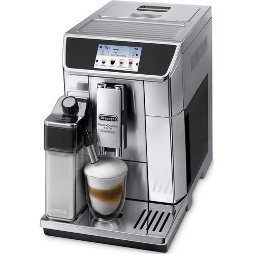 „DE’LONGHI Kaffeevollautomat „“PrimaDonna Elite Experience ECAM 656.85.MS““ Kaffeevollautomaten auch für Kaltgetränkevariationen silberfarben (edelstahlfarben) Kaffeevollautomat“