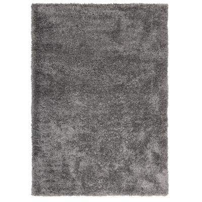 Hochflor-Teppich MY HOME "Boldo" Gr. 5, grau, B:200cm H:50mm L:200cm, Kunstfaser, Teppiche, besonders weich durch Microfaser, Shaggy Teppich Image
