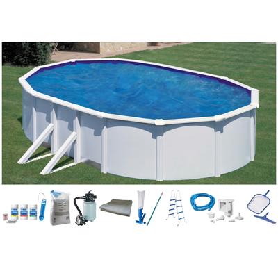 Ovalpool MY POOL BWT, weiß, B:300cm H:120cm L:500cm, Schwimmbecken, 10-tlg., mit breitem Handlauf, in versch. Größen Image