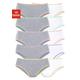Jazz-Pants Slips PETITE FLEUR Gr. 36/38, 10 St., grau (grau, meliert, weiß) Damen Unterhosen Jazzpants