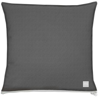 Dekokissen APELT "3959" Gr. 3, schwarz (schwarz, unifarben), B:48cm L:48cm, Polyester, Dekokissen_Sitzkissen_Kissenhüllen, Kissenhülle mit Füllung, 1 Stück Image