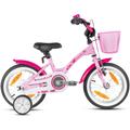 Kinderfahrrad PROMETHEUS BICYCLES "Hawk" Fahrräder Gr. 23 cm, 14 Zoll (35,56 cm), rosa Kinder Kinderfahrräder