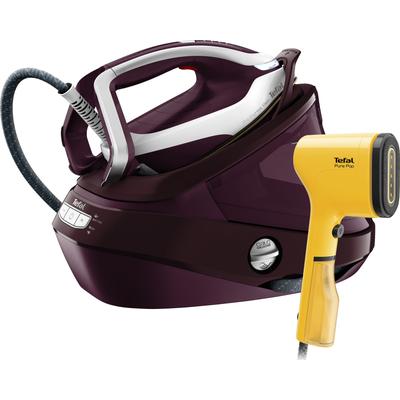 TEFAL Dampfbügelstation "Pro Express Vision, inklusive Dampfbürste DT2026, Smart LED-Leuchte", rot (rot, weiß), Dampfbügelstationen, 8,3 Bar, 180 g/Min. konstanter Dampf, 680 g/Min. Dampfstoß, GV9810 Image